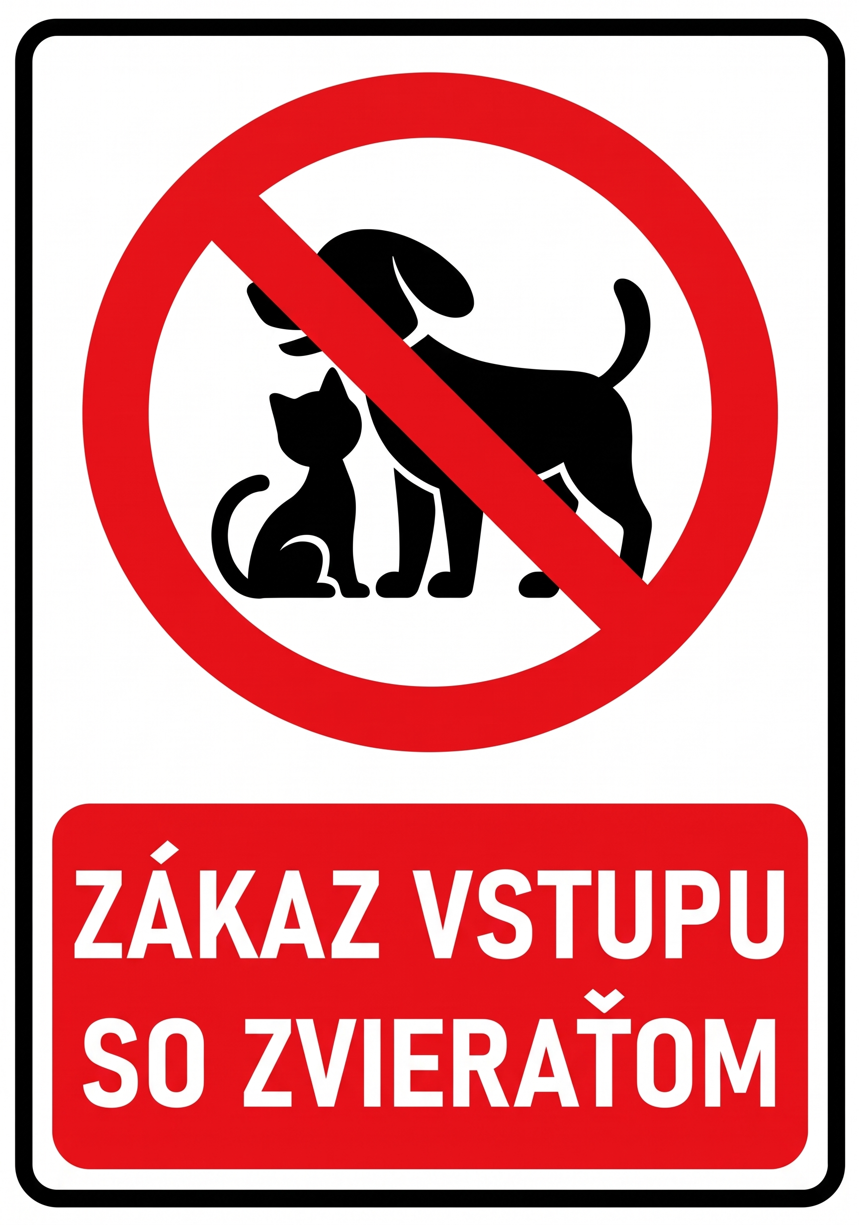 Zákaz vstupu so zvieraťom